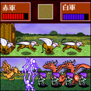 戦略シミュレーションゲーム画面